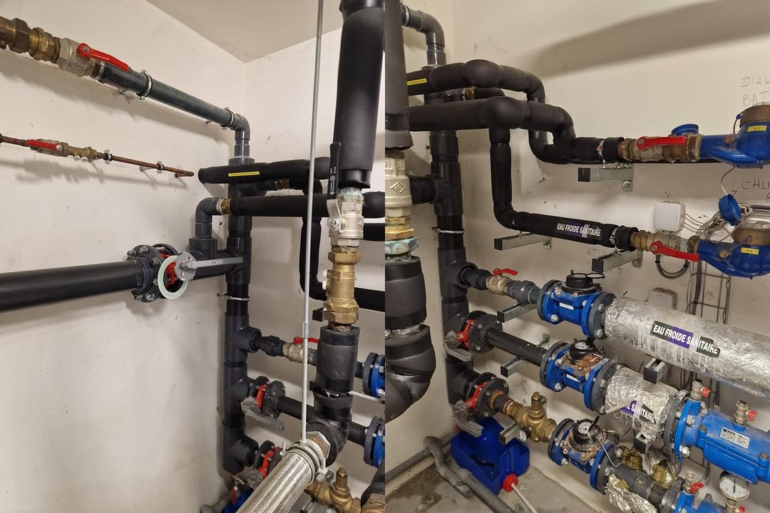 Remplacement d'une tuyauterie d'alimentation d'eau froide en pvc pression de ...